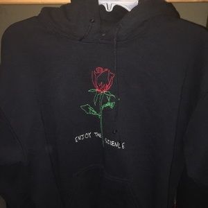 A black hoodie
